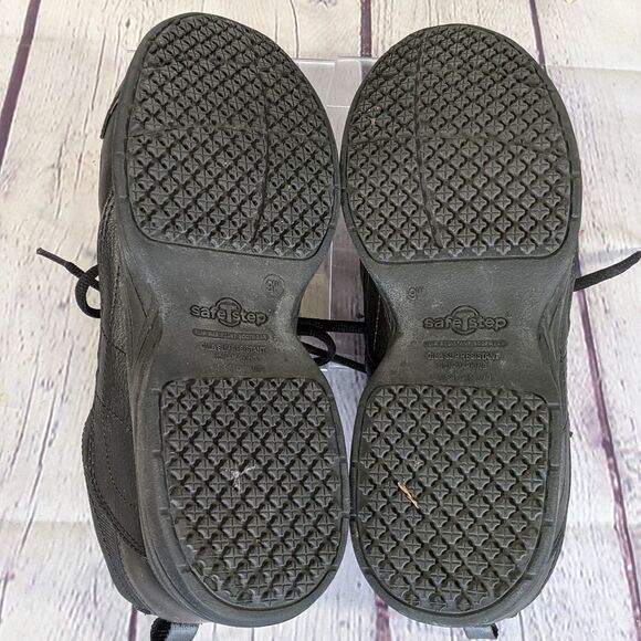 Safe T Step Cross Trekkers Black Sneakers w/ Box - 9W - Picture 7 of 8